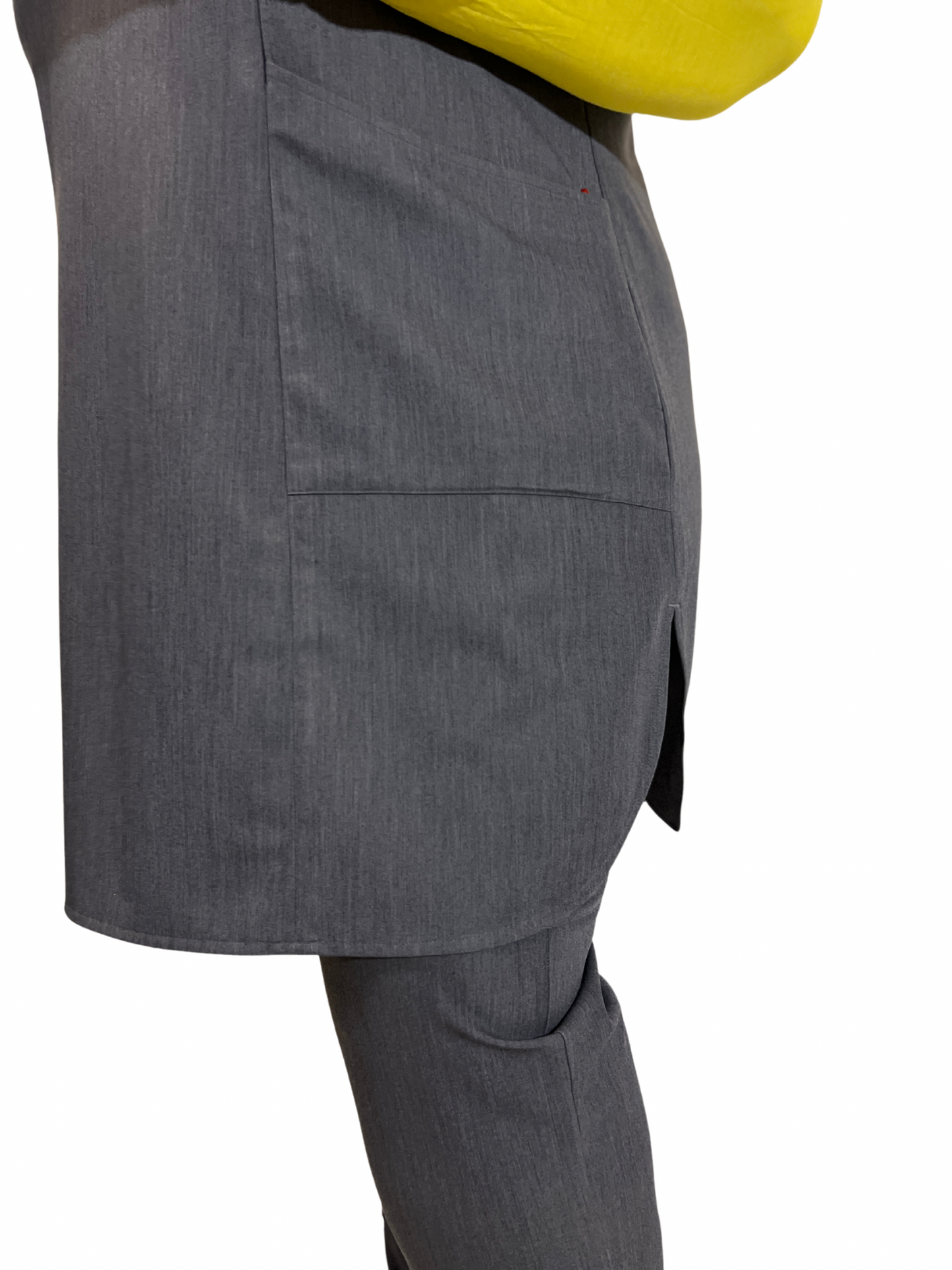 Graphite Gray Modest Scrub Top – Modern, Cool & Covered-"Nabeelah"