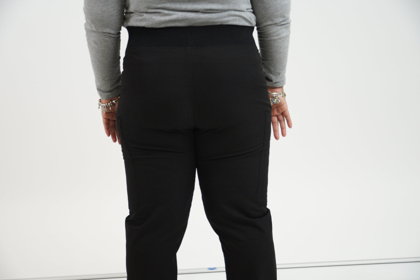 Black Modest Scrub Pants – Classic & Confident-"Nabeelah"