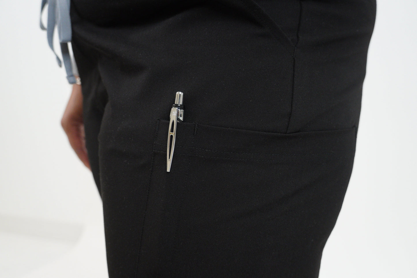 Black Modest Scrub Pants – Classic & Confident-"Nabeelah"