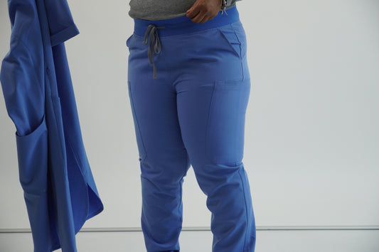 Ceil Blue Modest Scrub Pants – Calm, Clean, Confident-"Nabeelah"