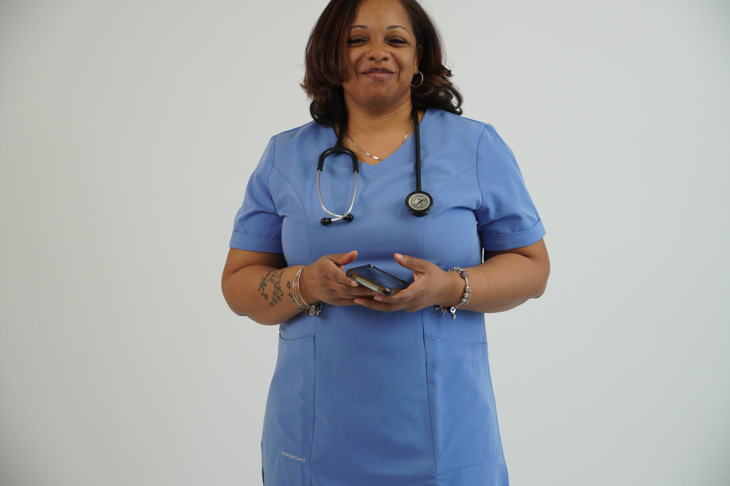 Ceil Blue Modest Scrub Top – Fresh, Clean & Confident- "Nabeelah"