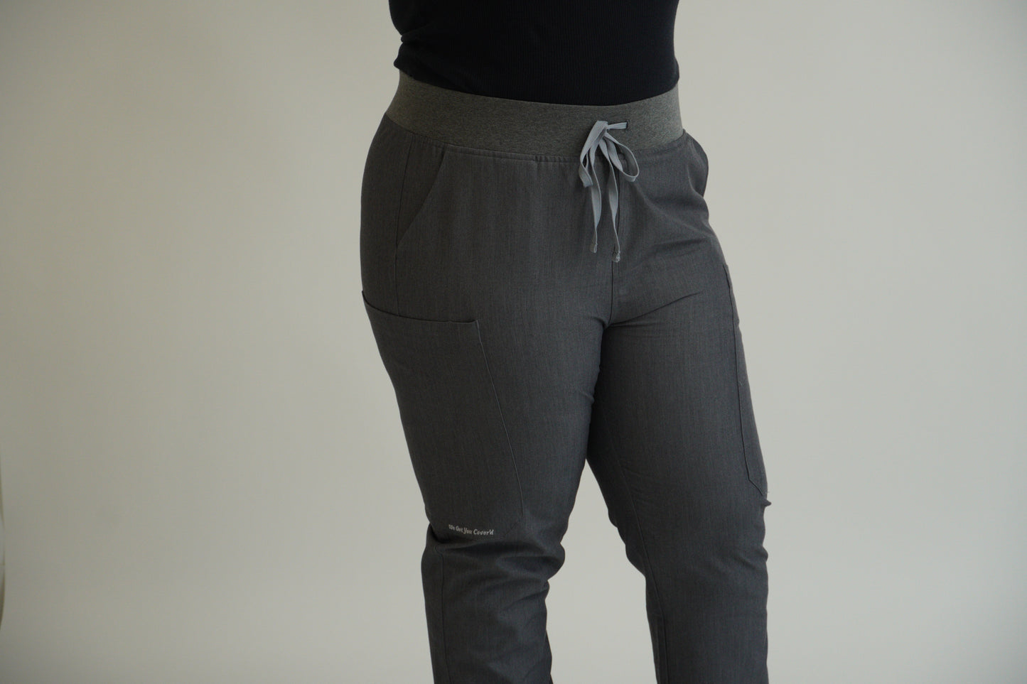 Graphite Gray Modest Scrub Pants – Sleek & Sophisticated- "Nabeelah"