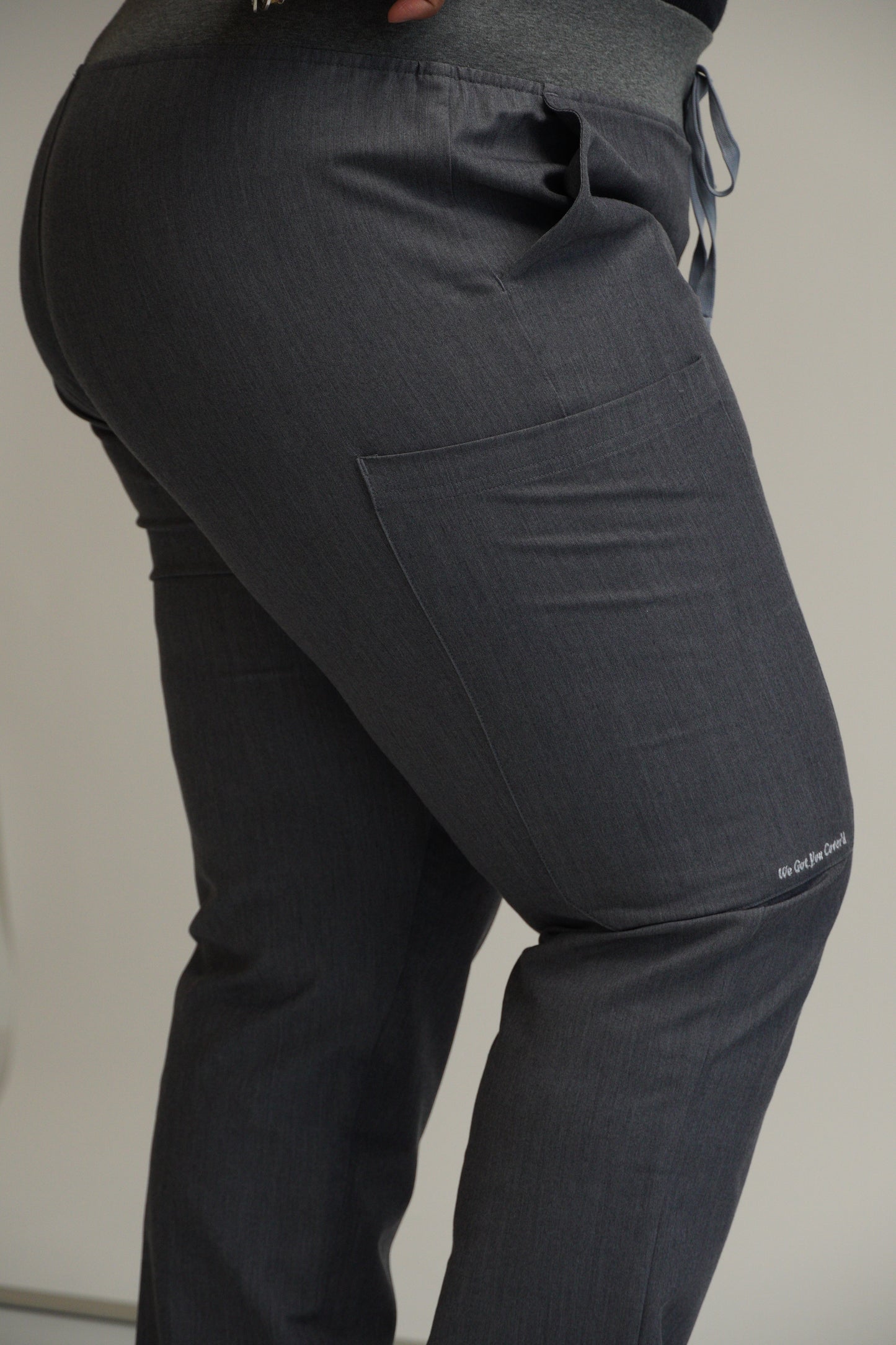 Graphite Gray Modest Scrub Pants – Sleek & Sophisticated- "Nabeelah"
