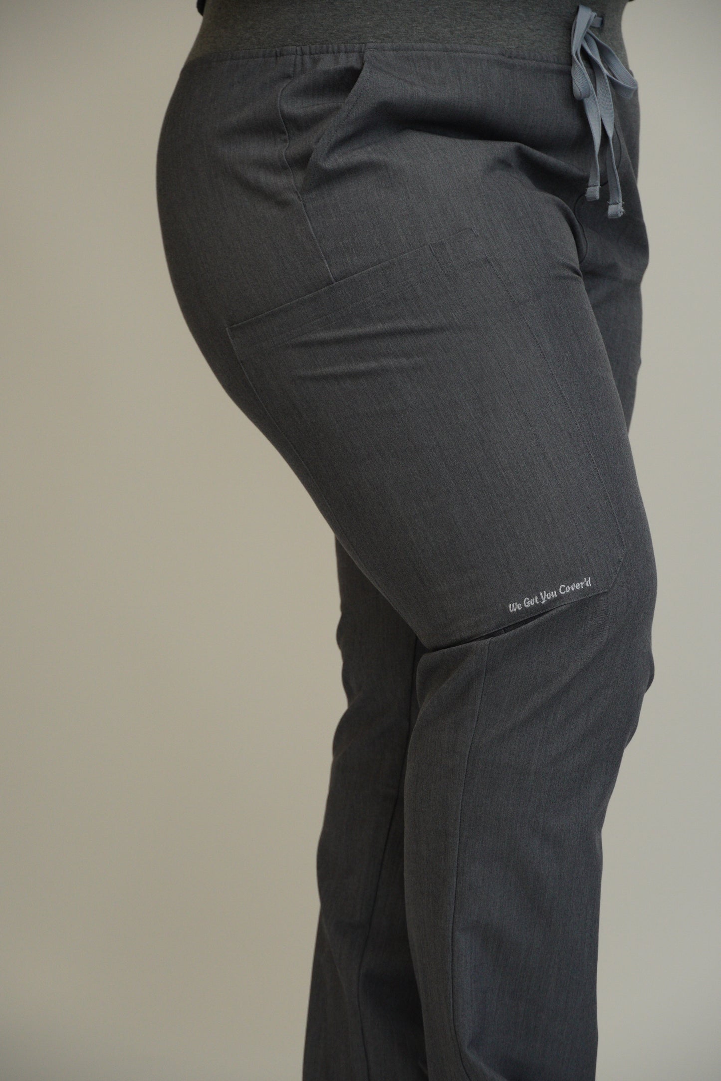 Graphite Gray Modest Scrub Pants – Sleek & Sophisticated- "Nabeelah"