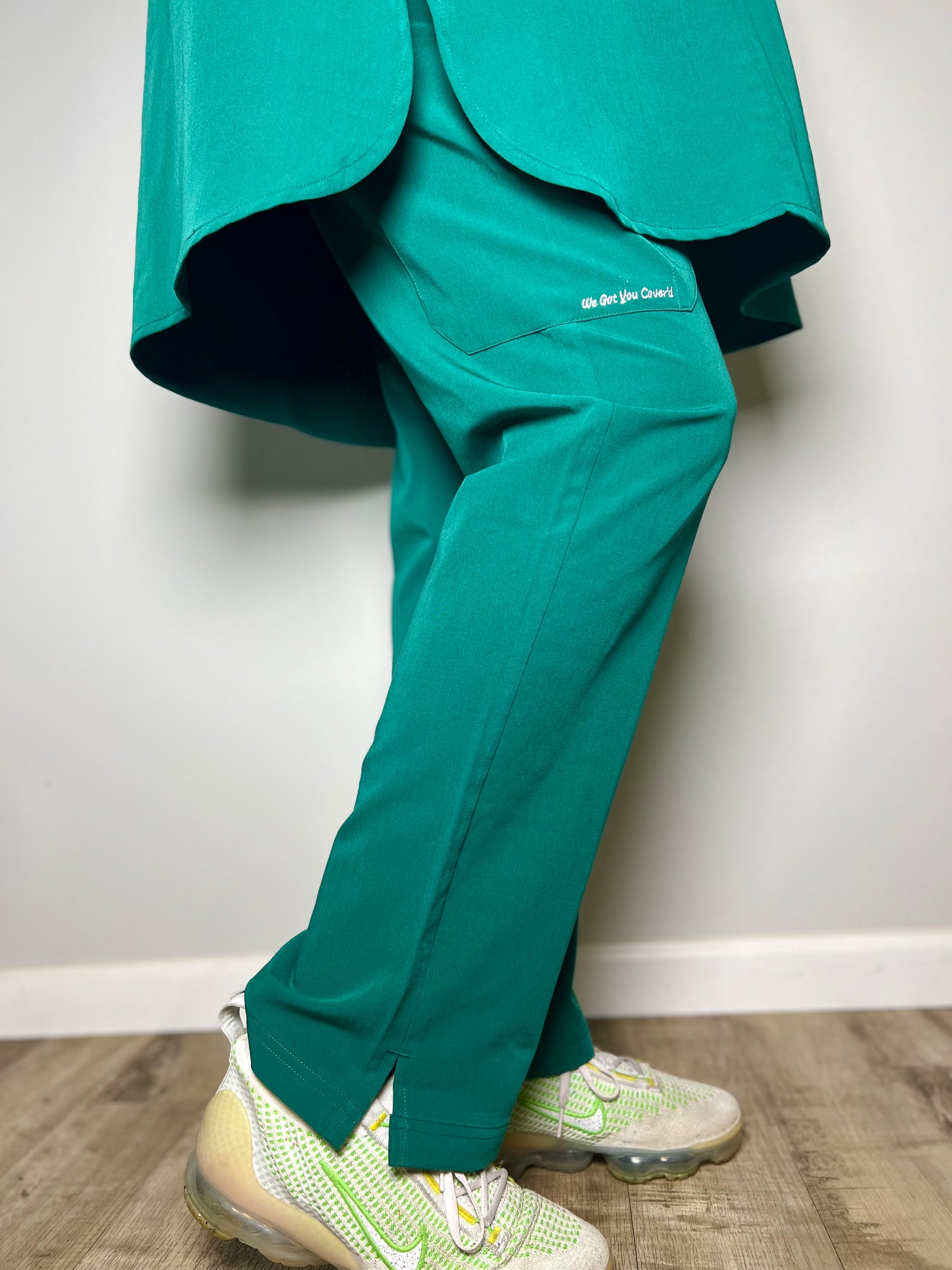 'Mariam' Women's Straight Leg Scrub Pants- Antimicrobial, 4-Way Stretch, Modest Fit