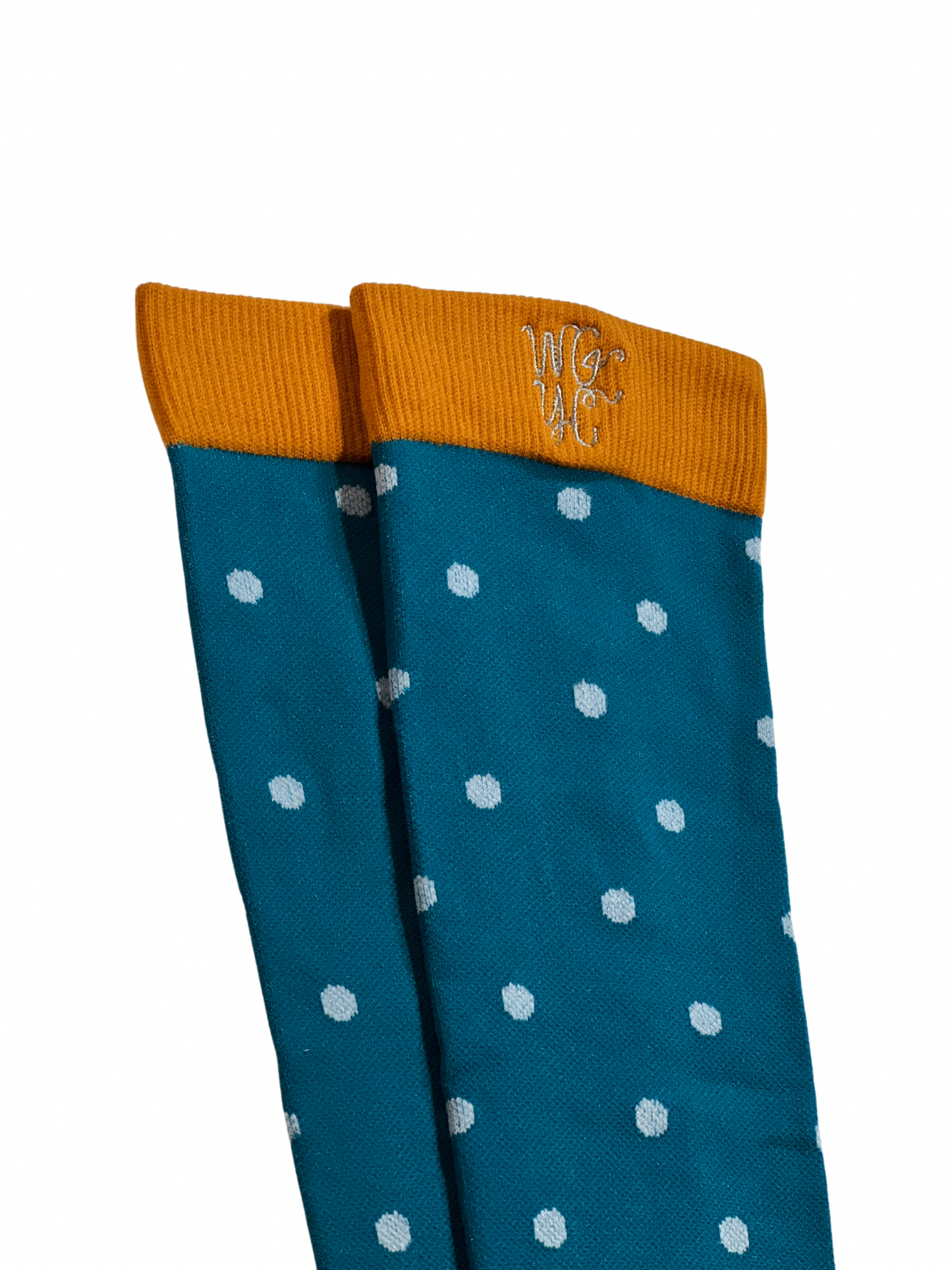 Mustard Polka Dots Compression Socks